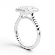 L'Emeraude® Bezel Solitaire 3ct Diamond Ring, Platinum
