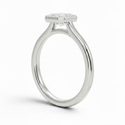 L'Emeraude® Bezel Solitaire 0.5ct Diamond Ring, Platinum