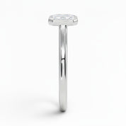 L'Emeraude® Bezel Solitaire 0.5ct Diamond Ring, Platinum