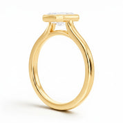 L'Emeraude® Bezel Solitaire 1ct Diamond Ring, 14K Yellow Gold