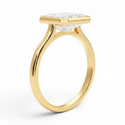 L'Emeraude® Bezel Solitaire 2ct Diamond Ring, 14K Yellow Gold