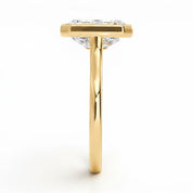 L'Emeraude® Bezel Solitaire 3ct Diamond Ring, 14K Yellow Gold