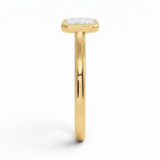 L'Emeraude® Bezel Solitaire 0.5ct Diamond Ring, 14K Yellow Gold