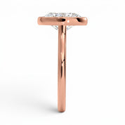 L'Ovale® Bezel Solitaire 3ct Diamond Ring, 14K Rose Gold