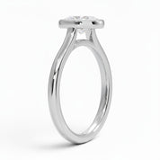 L'Ovale® Bezel Solitaire 1ct Diamond Ring, Platinum