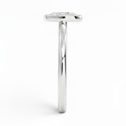 L'Ovale® Bezel Solitaire 1ct Diamond Ring, Platinum