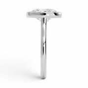 L'Ovale® Bezel Solitaire 3ct Diamond Ring, Platinum