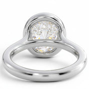 L'Ovale® Bezel Solitaire 2ct Diamond Ring, Platinum