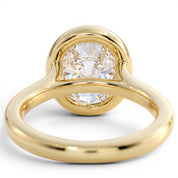 L'Ovale® Bezel Solitaire 2ct Diamond Ring, 14K Yellow Gold
