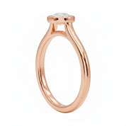 La Ronde® Bezel Solitaire 0.5ct Diamond Ring, 14K Rose Gold