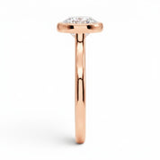 La Ronde® Bezel Solitaire 2ct Diamond Ring, 14K Rose Gold