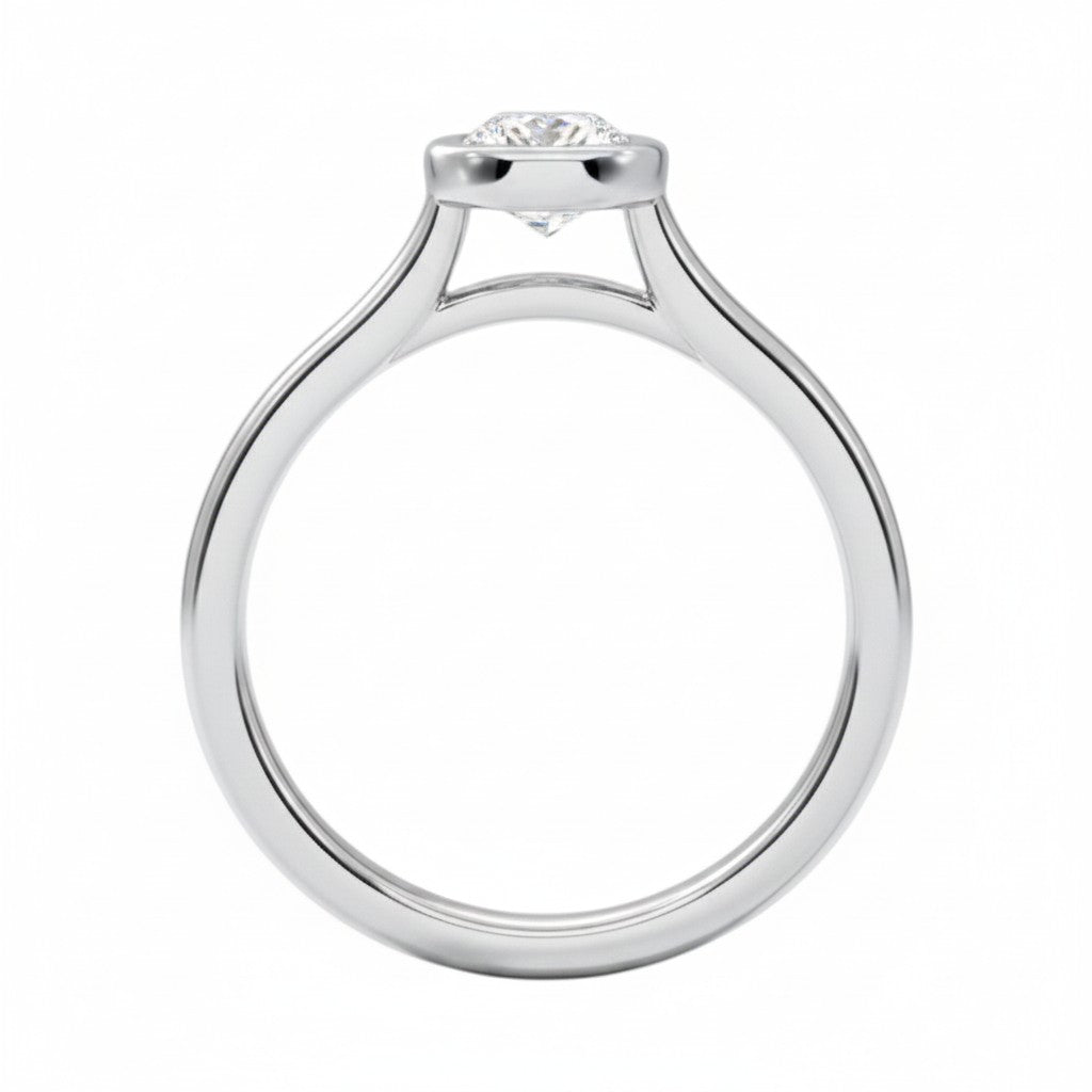 La Ronde® Bezel Solitaire 0.5ct Diamond Ring, Platinum