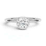 La Ronde® Bezel Solitaire 1ct Diamond Ring, Platinum