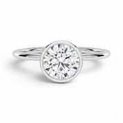La Ronde® Bezel Solitaire 2ct Diamond Ring, 14K White Gold