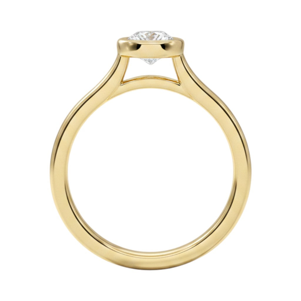 La Ronde® Bezel Solitaire 0.5ct Diamond Ring, 14K Yellow Gold