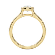 La Ronde® Bezel Solitaire 0.5ct Diamond Ring, 14K Yellow Gold