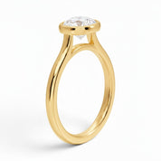 La Ronde® Bezel Solitaire 1ct Diamond Ring, 14K Yellow Gold