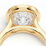 La Ronde® Bezel Solitaire 3ct Diamond Ring, 14K Yellow Gold