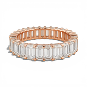 L'Emeraude® Diamond Eternity Band 2x4mm, 14K Rose Gold