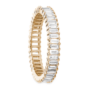 L'Emeraude® Diamond Eternity Band 2x3mm, 14K Rose Gold