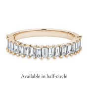 L'Emeraude® Diamond Eternity Band 2x3mm, 14K Rose Gold