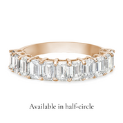 L'Emeraude® Diamond Eternity Band 3x5mm, 14K Rose Gold