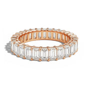 L'Emeraude® Diamond Eternity Band 2x3mm, 14K Rose Gold
