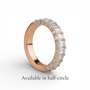 L'Emeraude® Diamond Eternity Band 2x3mm, 14K Rose Gold