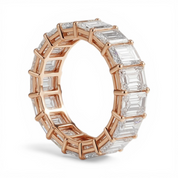 L'Emeraude® Diamond Eternity Band 3x5mm, 14K Rose Gold