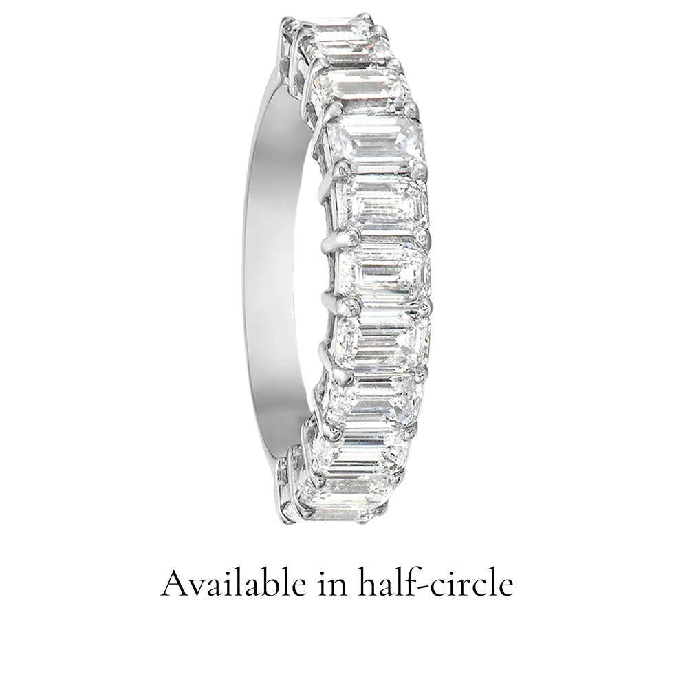 L'Emeraude® Diamond Eternity Band 3x5mm