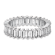 L'Emeraude® Diamond Eternity Band 3x5mm