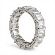 L'Emeraude® Diamond Eternity Band 3x5mm, 14K White Gold