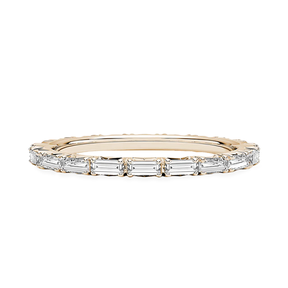 L'Emeraude® East-West Diamond Eternity Band 2x3mm