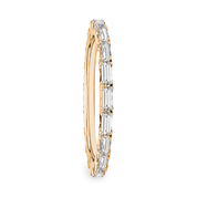L'Emeraude® East-West Diamond Eternity Band 2x3mm, 14K Rose Gold