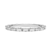 L'Emeraude® East-West Diamond Eternity Band 2x3mm (Platinum)