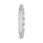 L'Emeraude® East-West Diamond Eternity Band 2x3mm, Sterling Silver