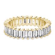 L'Emeraude® Diamond Eternity Band 3x5mm, 14K Gold
