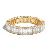 L'Emeraude® Diamond Eternity Band 2x3mm, Gold Vermeil