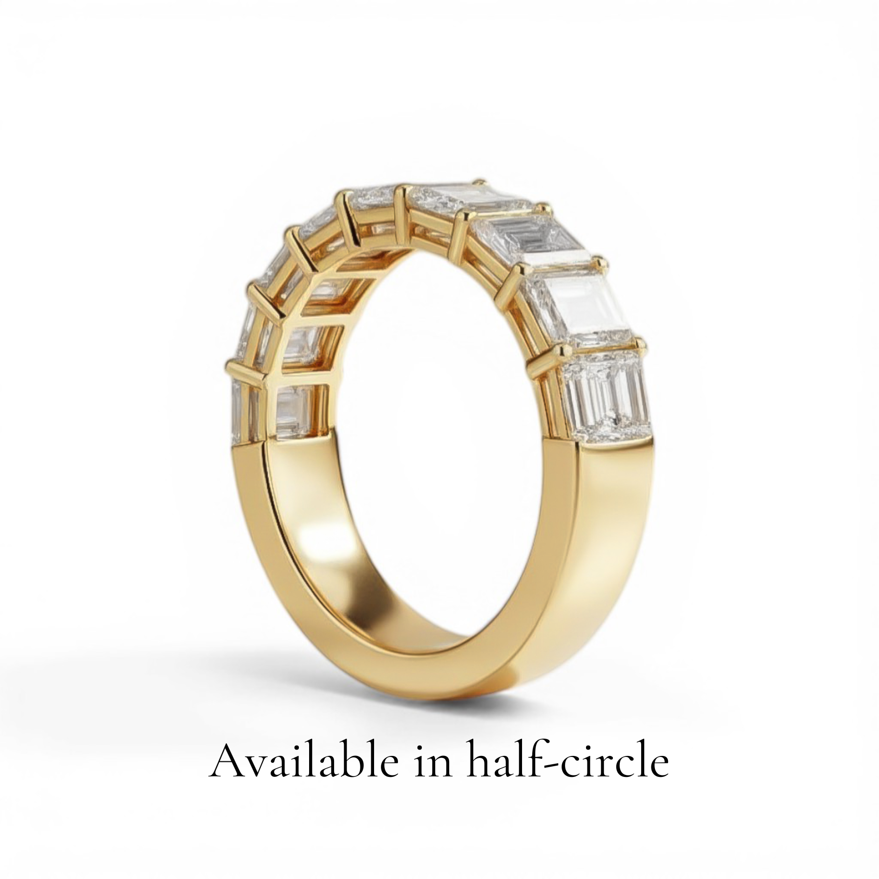 L'Emeraude® Diamond Eternity Band 3x5mm, 14K Gold