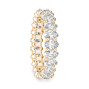L'Ovale® Diamond Eternity Band 2x4mm, 14K Rose Gold