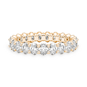 L'Ovale® Diamond Eternity Band 2x3mm, 14K Rose Gold