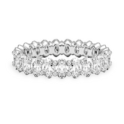 L'Ovale® Diamond Eternity Band 2x4mm, 14K White Gold
