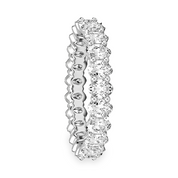 L'Ovale® Diamond Eternity Band 2x3mm, Platinum