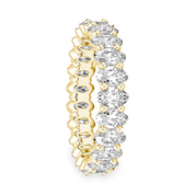 L'Ovale® Diamond Eternity Band 2x4mm, Gold Vermeil