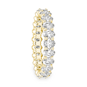 L'Ovale® Diamond Eternity Band 2x3mm, 14K Gold