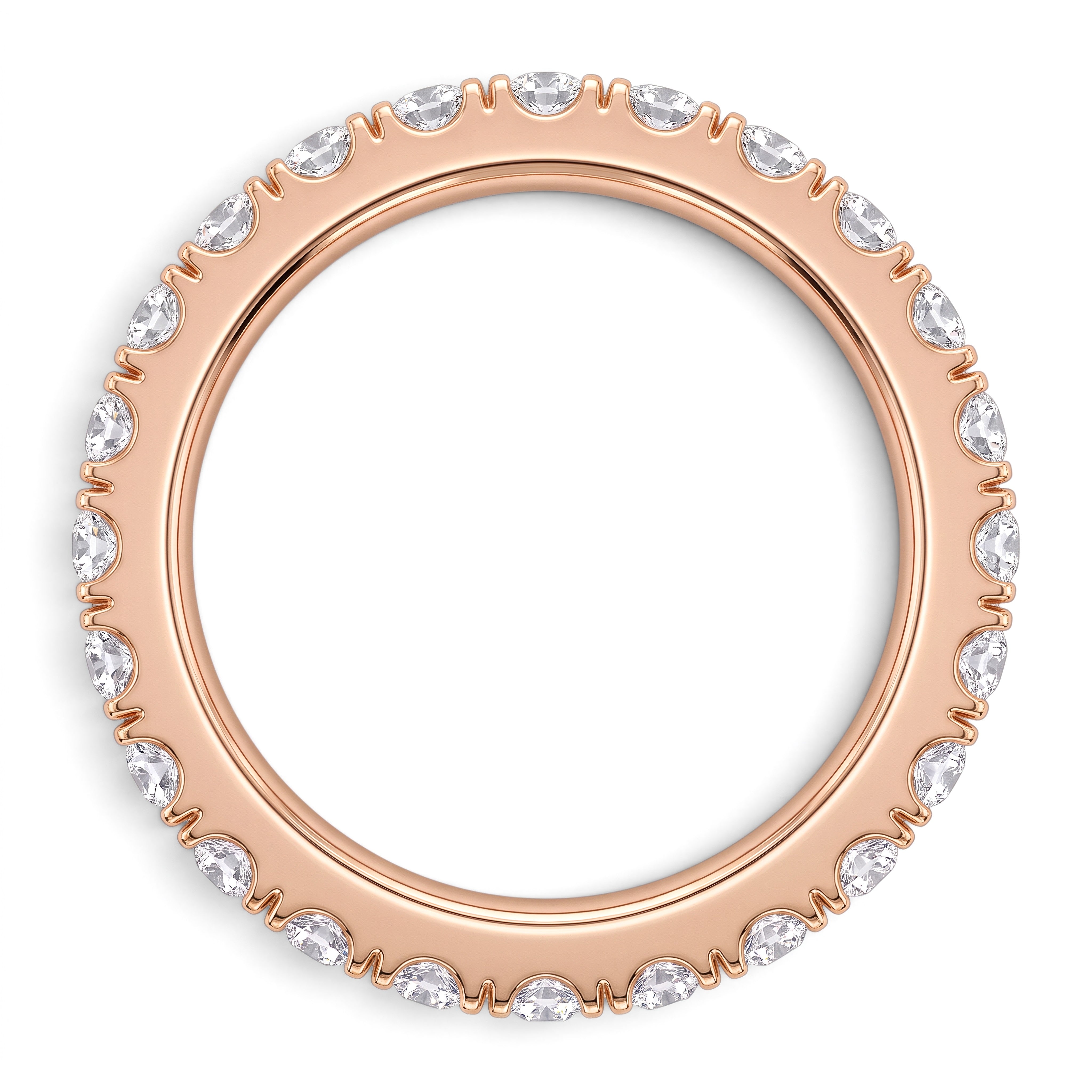 La Ronde® Diamond Eternity Band 1.8mm, 14K Rose Gold