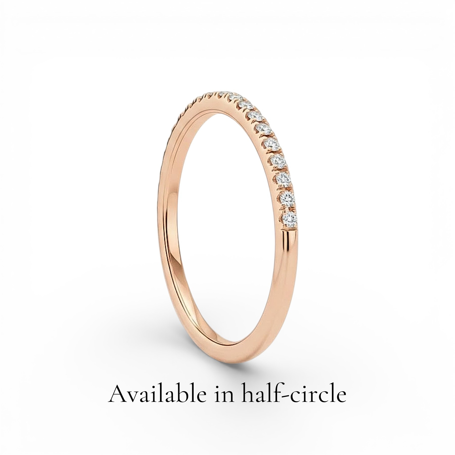 La Ronde® Diamond Eternity Band 1.3mm, 14K Rose Gold