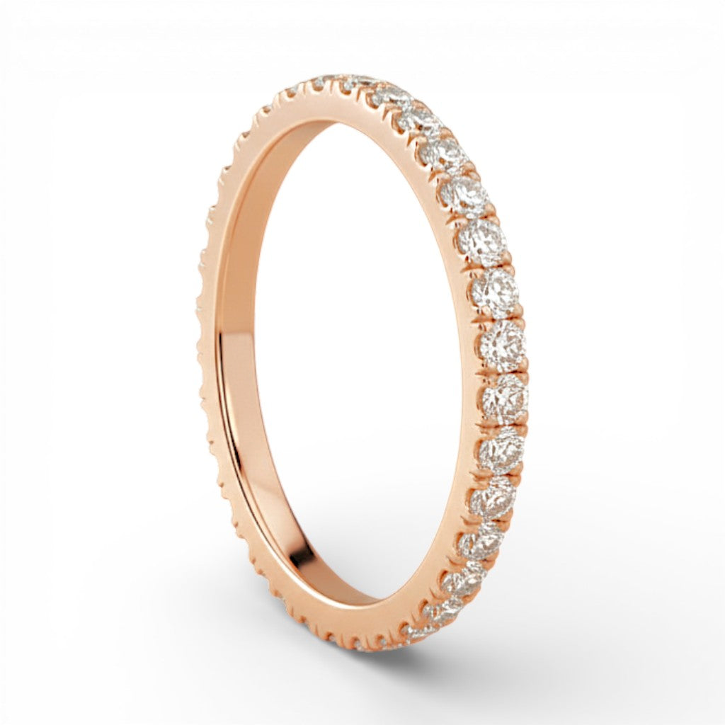 La Ronde® Diamond Eternity Band 1.8mm, 14K Rose Gold