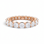 La Ronde® Diamond Eternity Band 3mm, 14K Rose Gold