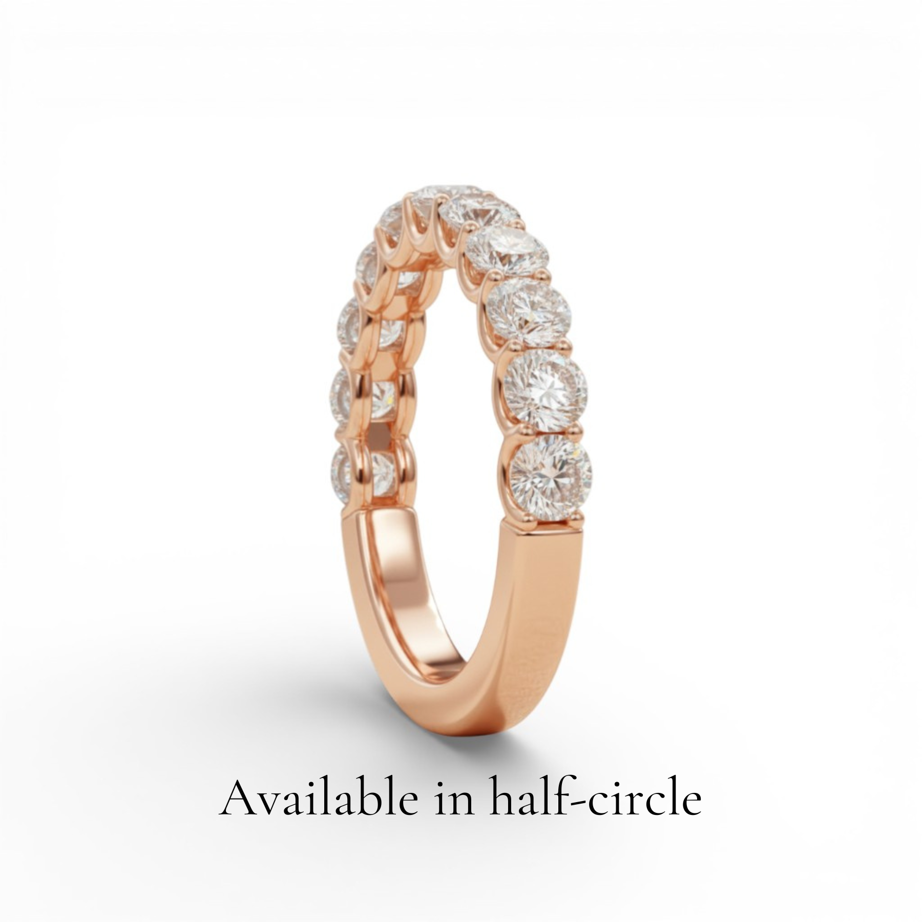 La Ronde® Diamond Eternity Band 3mm, 14K Rose Gold